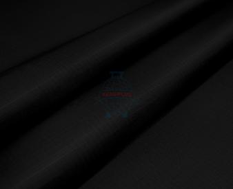 Ткань Оксфорд 240D рипстоп 3000 PU WR цвет №322 черный 165 гр/м.п.